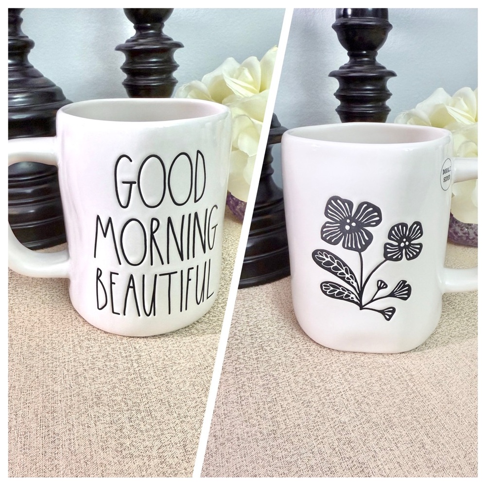 NEW Rae Dunn GOOD MORNING BEAUTIFUL Ceramic Mug